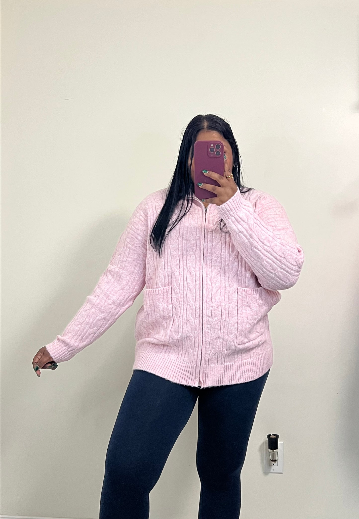 Cotton Candy Zip Up