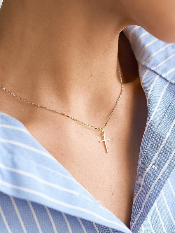Small Cross Dainty Necklace
