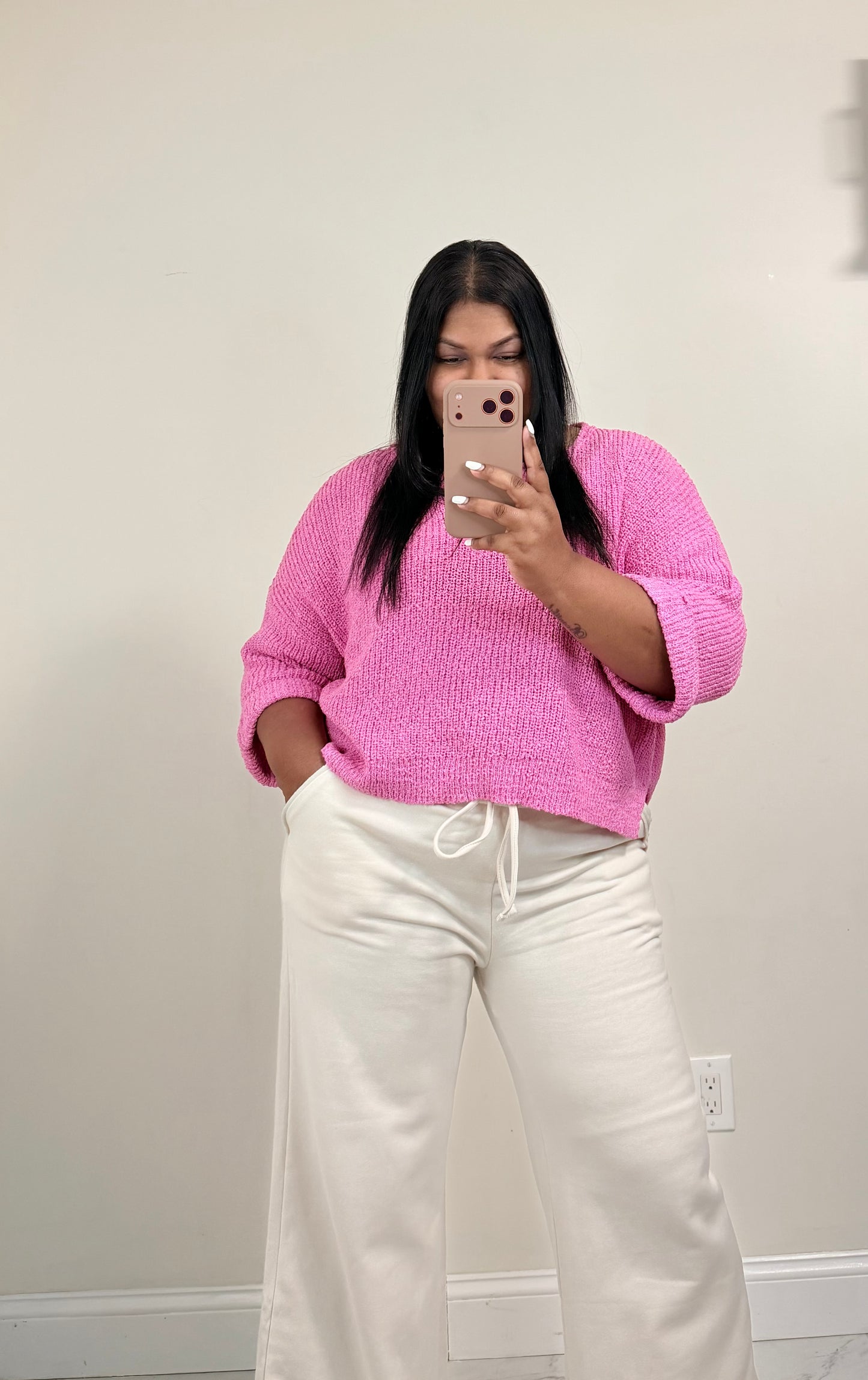 Pretty In Pink Pullover