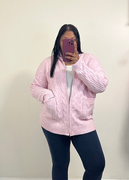 Cotton Candy Zip Up