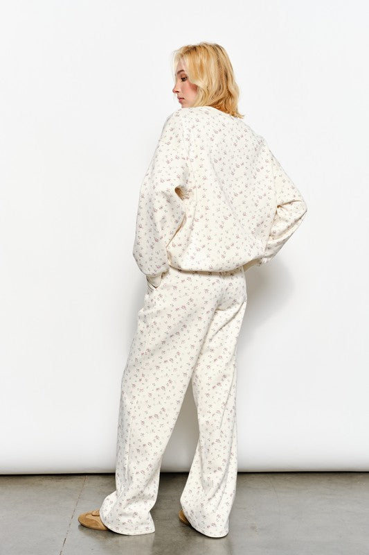Floral Breeze Sweat Pants