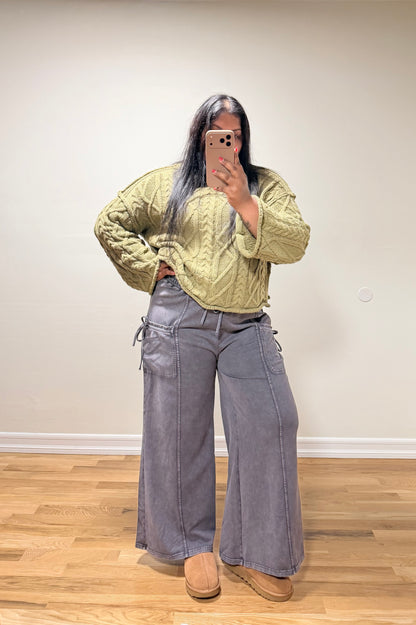 Madison Lounge Pants ( Ash Black)