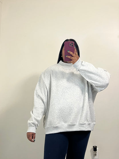 Elsie Mock Neck (Grey)