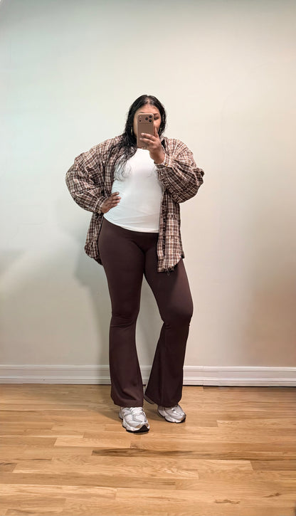 Autumn In NYC Flannel (Brown)