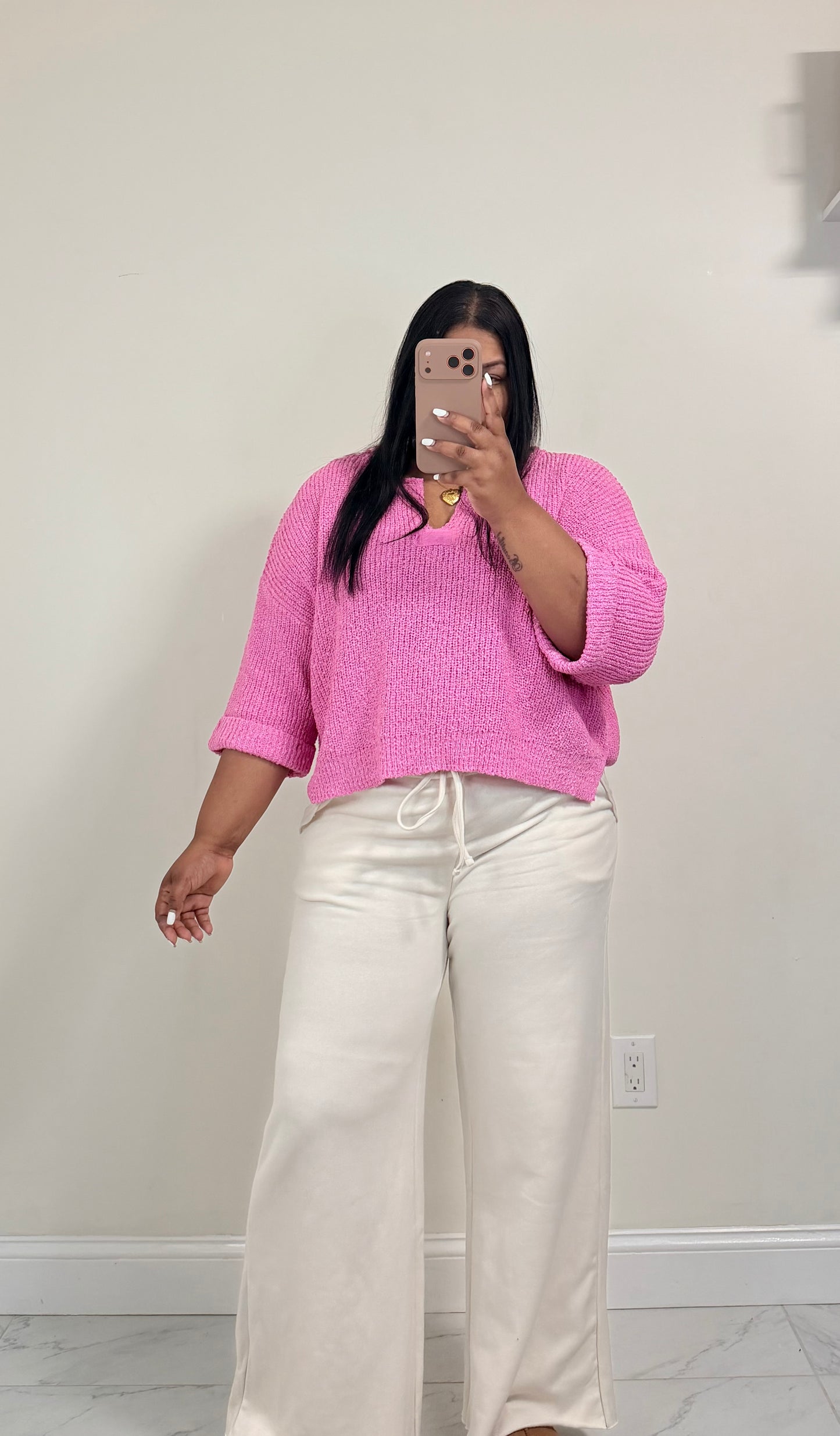 Pretty In Pink Pullover