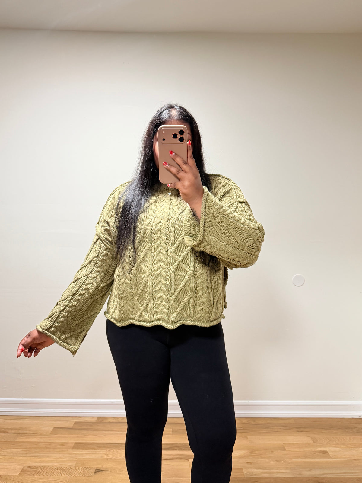Olive Knit Sweater