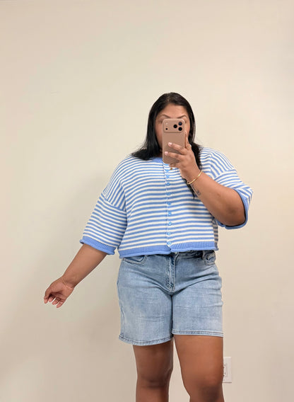Cloud Stipes Cardigan