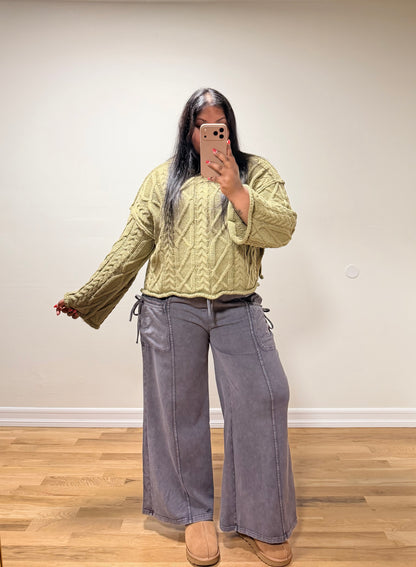 Madison Lounge Pants ( Ash Black)