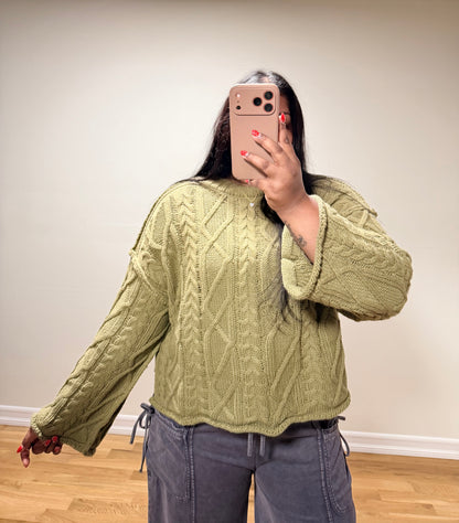 Olive Knit Sweater