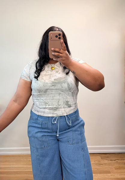 Olive Camo Top