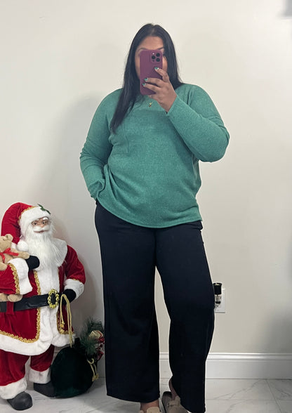 Arya Ribbed Top ( Green)