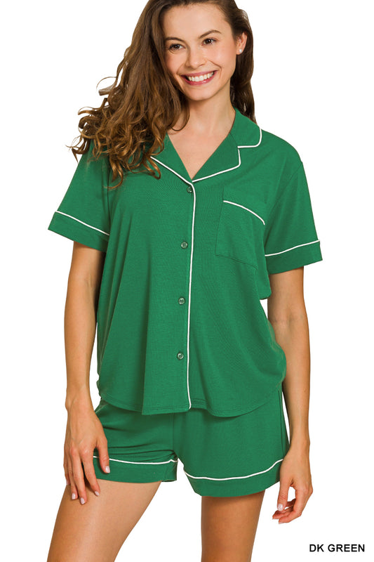Buttery Bliss Pjs ( DK Green)