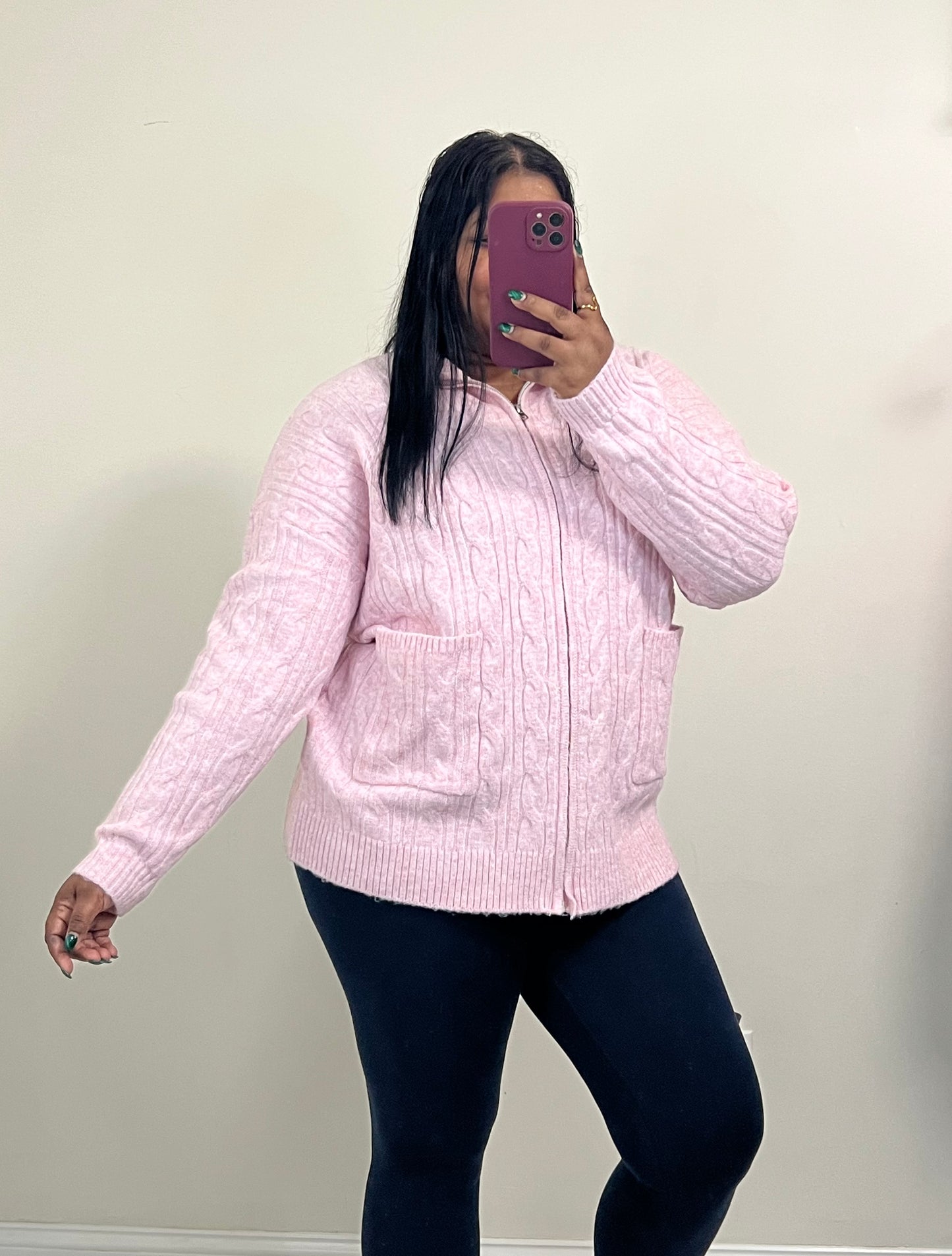 Cotton Candy Zip Up
