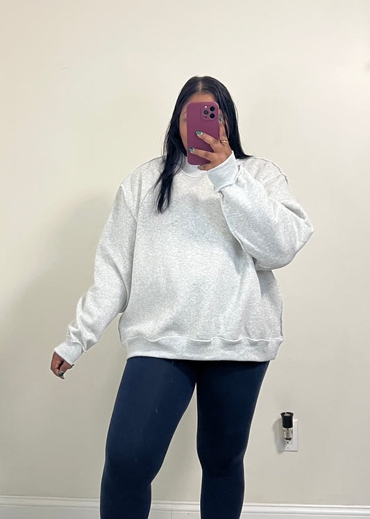 Elsie Mock Neck (Grey)