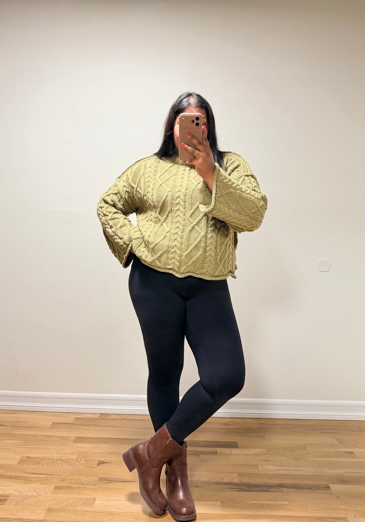 Olive Knit Sweater
