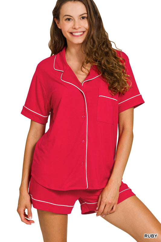 Buttery Bliss PJs ( Ruby Red )