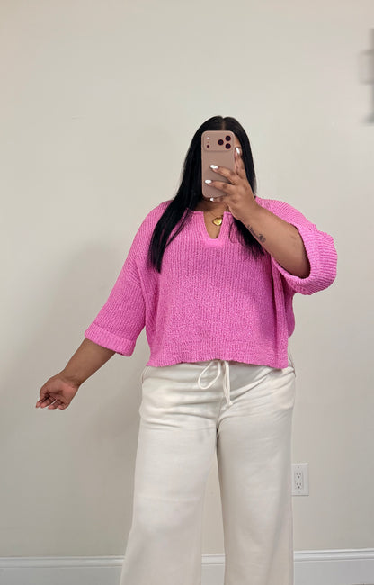 Pretty In Pink Pullover