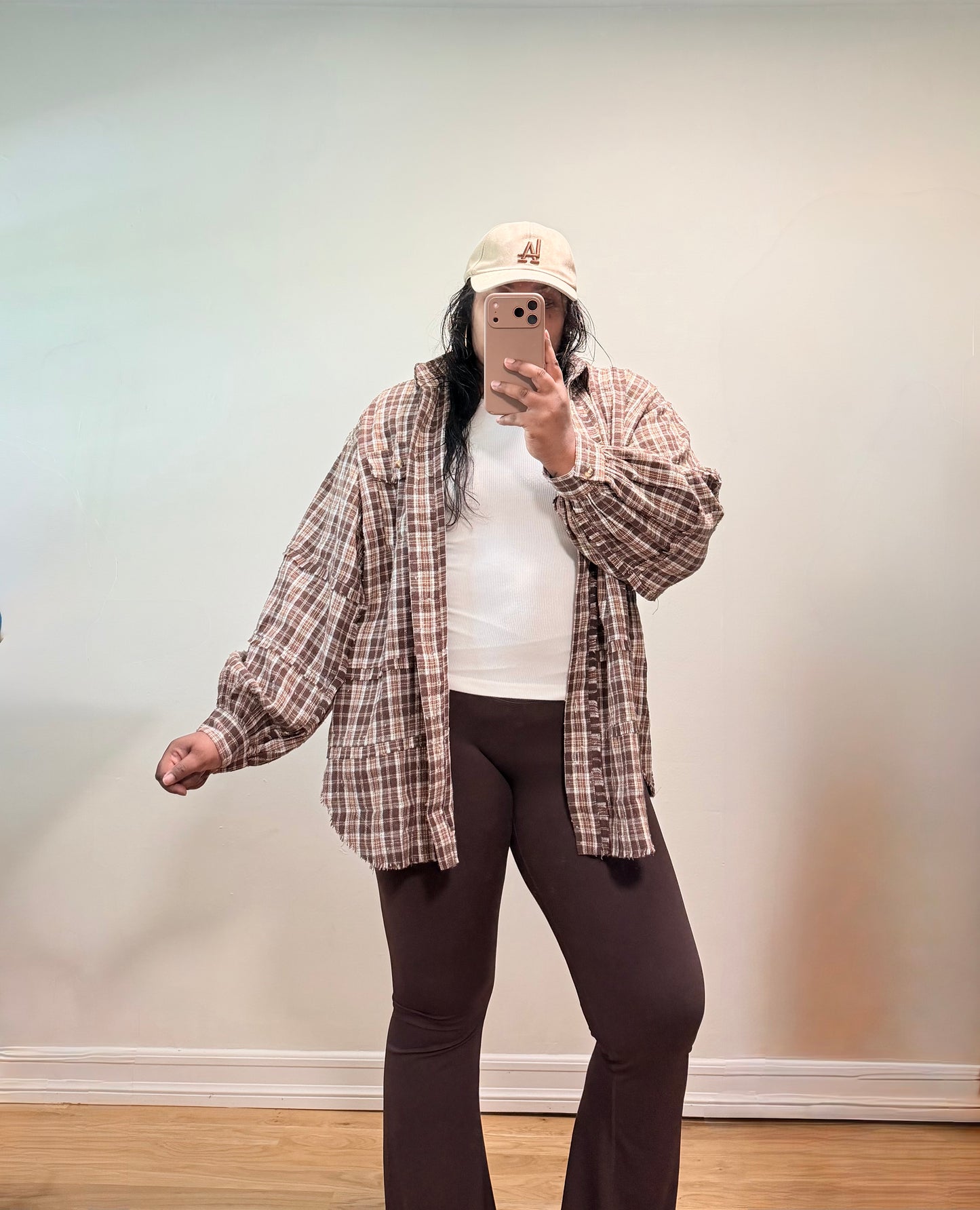 Autumn In NYC Flannel (Brown)