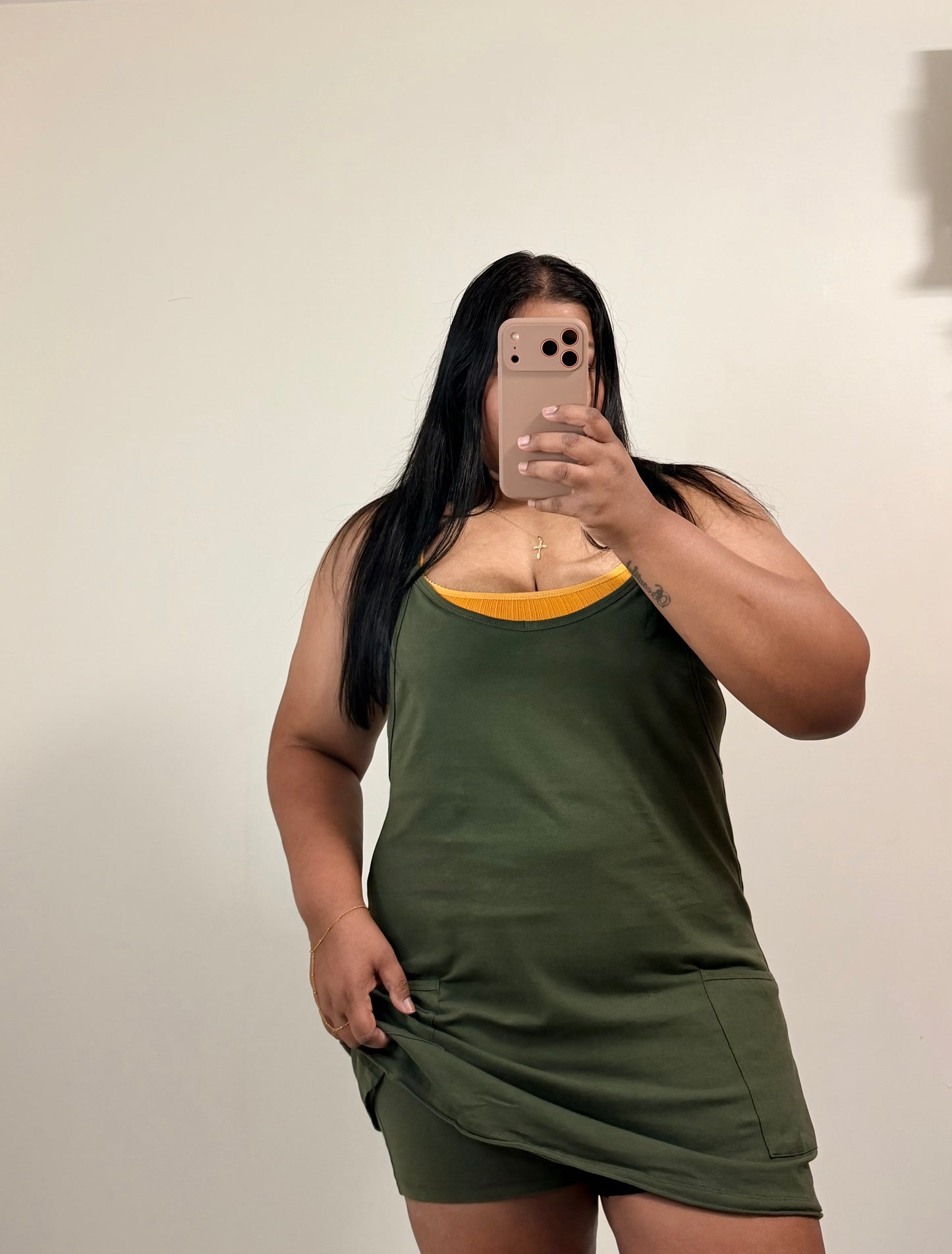 Olive Romper Dress 🫒